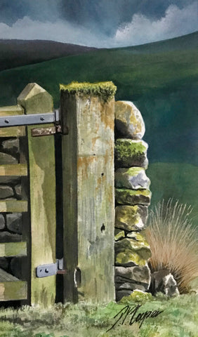 WOOD AND STONE - ORIGINAL PAINTING