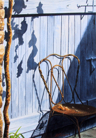 CHAIR IN THE SUN - ORIGINAL PAINTING