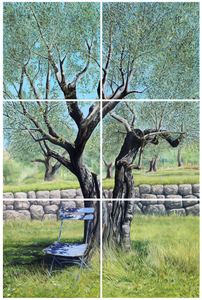 UNDER THE OLIVE TREE - ORIGINAL PAINTING