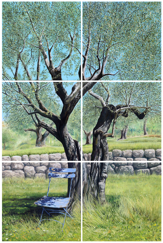 UNDER THE OLIVE TREE - ORIGINAL PAINTING